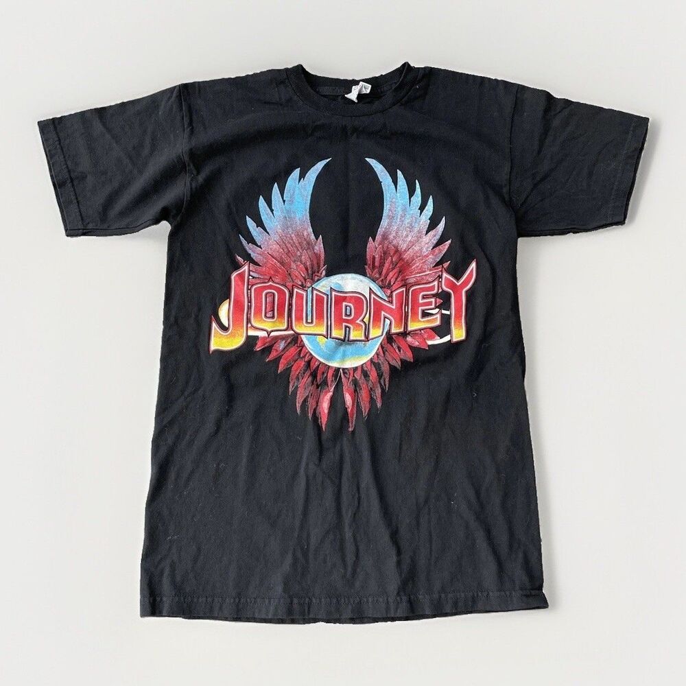 Journey 2016 Tour Band T-Shirt Black Size S Short Sleeve